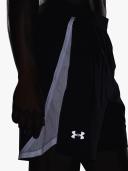 Under Armour Men's Launch 7" Shorts (Black/White/Reflective) M