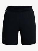 Under Armour Men's Launch 7" Shorts (Black/White/Reflective) M