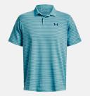 Under Armour Men's Performance 3.0 Stripe Polo Blue LG