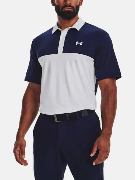 Under Armour Men's Performance 3.0 Stripe Polo White 3XL