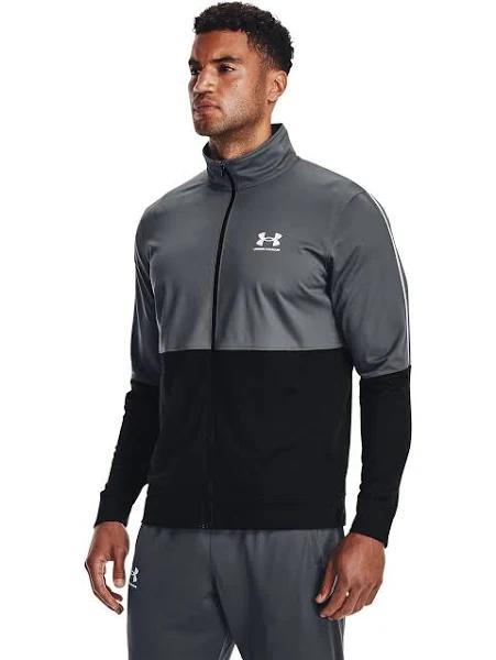 Under Armour Men's Pique Track Jacket Gray XL