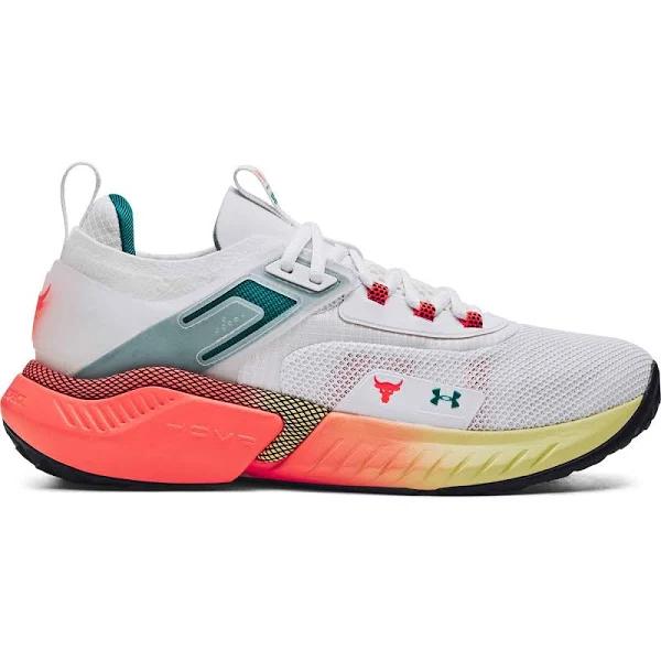 Under Armour Men's Project Rock 5 Training Shoes White 7.5