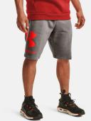 Under Armour - Men's Rival Fleece Big Logo Shorts - Concrete/Phoenix Fire - XL