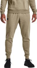 Under Armour Men's Rival Fleece Joggers (Dark Maroon/Onyx White) M