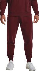 Under Armour Men's Rival Fleece Joggers (Dark Maroon/Onyx White) M