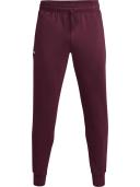 Under Armour Men's Rival Fleece Joggers (Dark Maroon/Onyx White) M