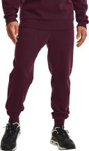 Under Armour Men's Rival Fleece Joggers (Dark Maroon/Onyx White) S