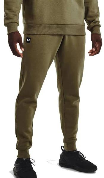 Under Armour Men's Rival Fleece Joggers (Tent/Onyx White) 2XL