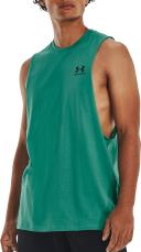 Under Armour Men's Sportstyle Left Chest Cut-Off Tank Black LG