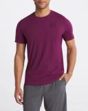 Under Armour Men's Sportstyle Left Chest Short Sleeve Shirt Purple SM