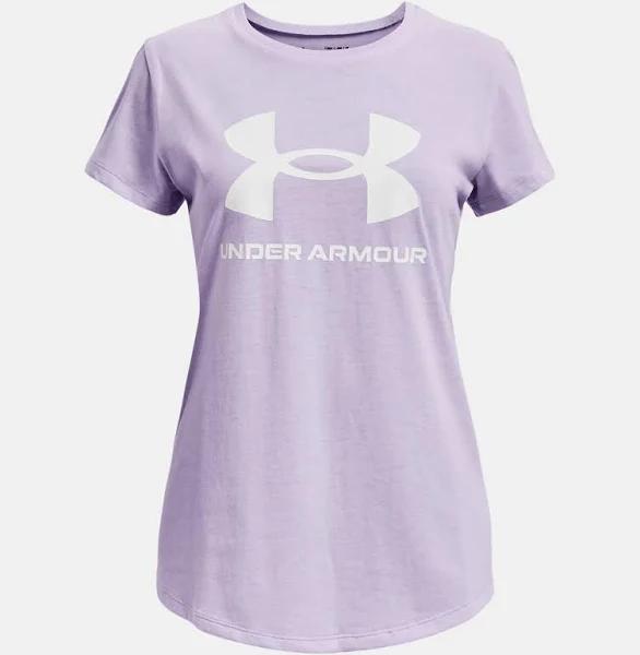 Under Armour Men's Sportstyle Left Chest Short Sleeve Shirt Purple XXL