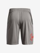 Under Armour Men's Tech Graphic Shorts (Concrete/Phoenix Fire) XXL
