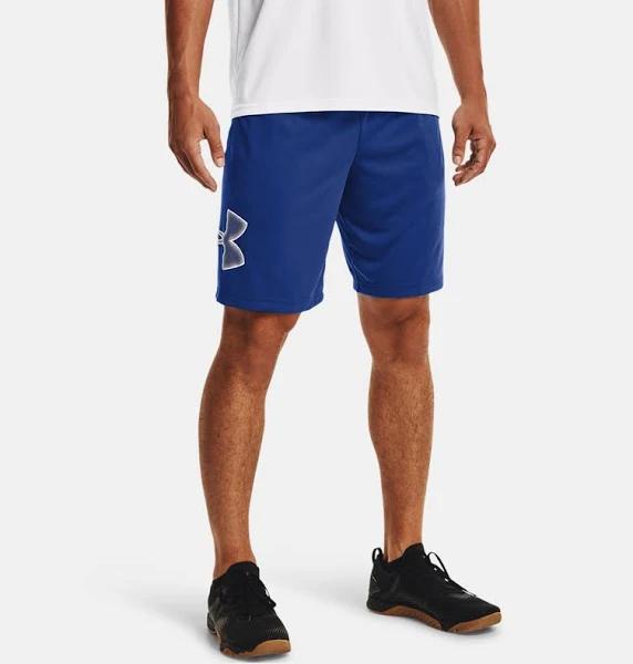 Under Armour Men's Tech Graphic Shorts (Tech Blue/White, Size XL)
