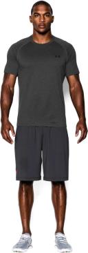 Under Armour Men's Tech Short Sleeve Shirt - Carbon Heather/Black