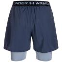 Under Armour Men's Vanish Woven 2-in-1 Vent Shorts Gray XXL