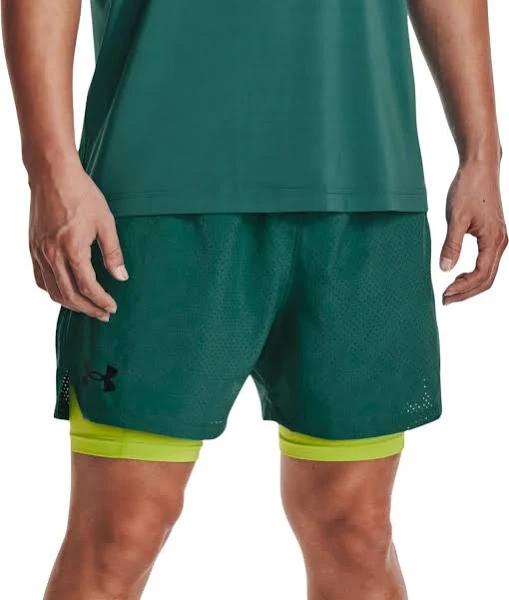 Under Armour Men's Vanish Woven 2-in-1 Vent Shorts Green LG