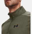 Under Armour Mens Armour Fleece 1/4 Zip Sweatshirt Green 4XL