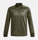 Under Armour Mens Armour Fleece 1/4 Zip Sweatshirt Green 4XL
