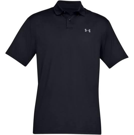 Under Armour Mens Performance 2.0 Polo Shirt Black/Grey XL