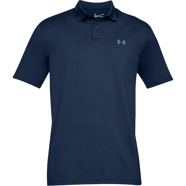 Under Armour Mens Performance 2.0 Polo Shirt Dark Navy/Grey L