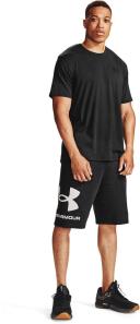 Under Armour Mens Rival Fleece Big Logo Shorts Black 4XL