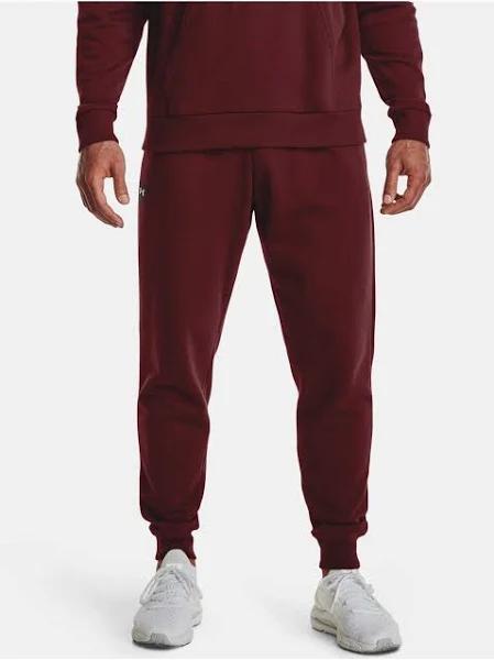 Under Armour Mens Rival Fleece Joggers M / Dark Red