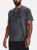 Under Armour Mens Sportstyle Wash Tonal Tee Black M