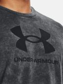 Under Armour Mens Sportstyle Wash Tonal Tee Black M