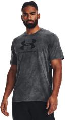 Under Armour Mens Sportstyle Wash Tonal Tee Black S