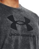 Under Armour Mens Sportstyle Wash Tonal Tee Black S