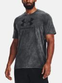 Under Armour Mens Sportstyle Wash Tonal Tee Black XXL