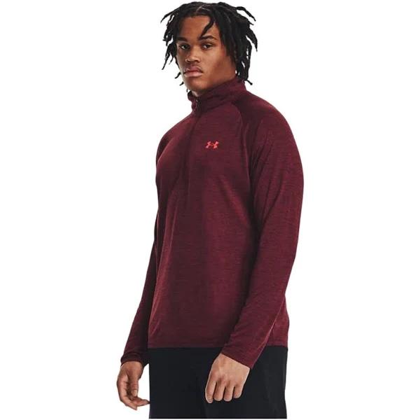 Under Armour Mens Tech 2.0 Half Zip Top 4XL / Dark Maroon