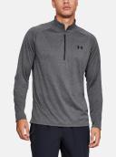 Under Armour Mens Tech ? Zip Long Sleeve - Carbon - 4XL Size: 4XL