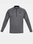 Under Armour Mens Tech ? Zip Long Sleeve - Carbon - 4XL Size: 4XL