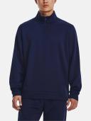Under Armour Mens UA Armour Fleece 1/4 Zip Sweatshirt Blue 4XL