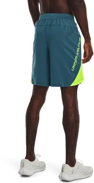 Under Armour Mens UA Launch 7-inch Graphic Shorts Blue XXL