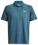 Under Armour Mens UA Performance 3.0 Stripe Golf Polo Blue M