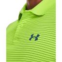 Under Armour Mens UA Performance 3.0 Stripe Golf Polo Blue M