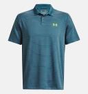 Under Armour Mens UA Performance 3.0 Stripe Golf Polo Blue S