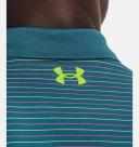 Under Armour Mens UA Performance 3.0 Stripe Golf Polo Blue S