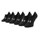 Under Armour Mens Ultra Low Cut Lightweight 3 Pack Socks Black White Medium