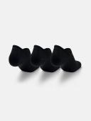 Under Armour Mens Ultra Low Cut Lightweight 3 Pack Socks Black White Medium