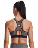 Under Armour Mid Keyhole Heather Bra - Grey