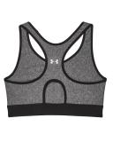 Under Armour Mid Keyhole Heather Bra - Grey