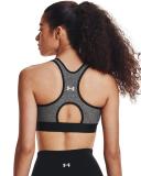 Under Armour Mid Keyhole Heather Bra - Grey