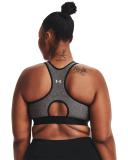 Under Armour Mid Keyhole Heather Bra - Grey