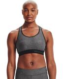 Under Armour Mid Keyhole Heather Bra - Grey