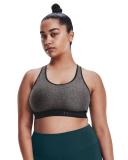 Under Armour Mid Keyhole Heather Bra - Grey