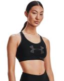 Under Armour Mid Sports Bra - Black/KEYHOLE
