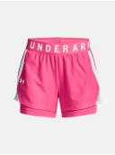 Under Armour Play Up 2-in-1 Shorts Pink XS Woman
